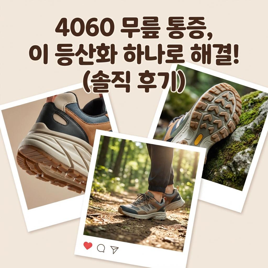 4060 무릎 통증, 이 등산화 하나로 해결