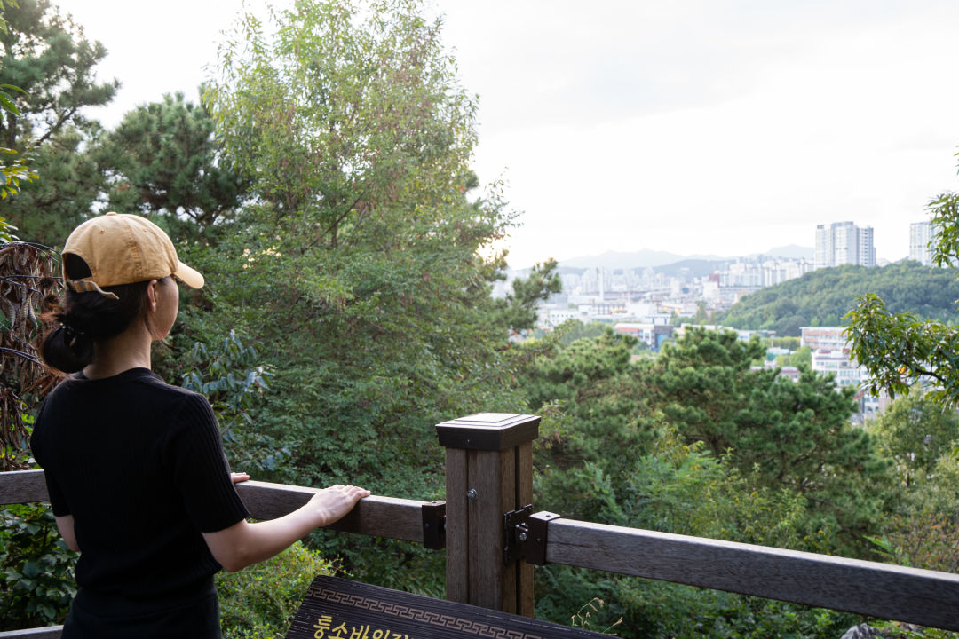 퉁소바위공원 정상 풍경