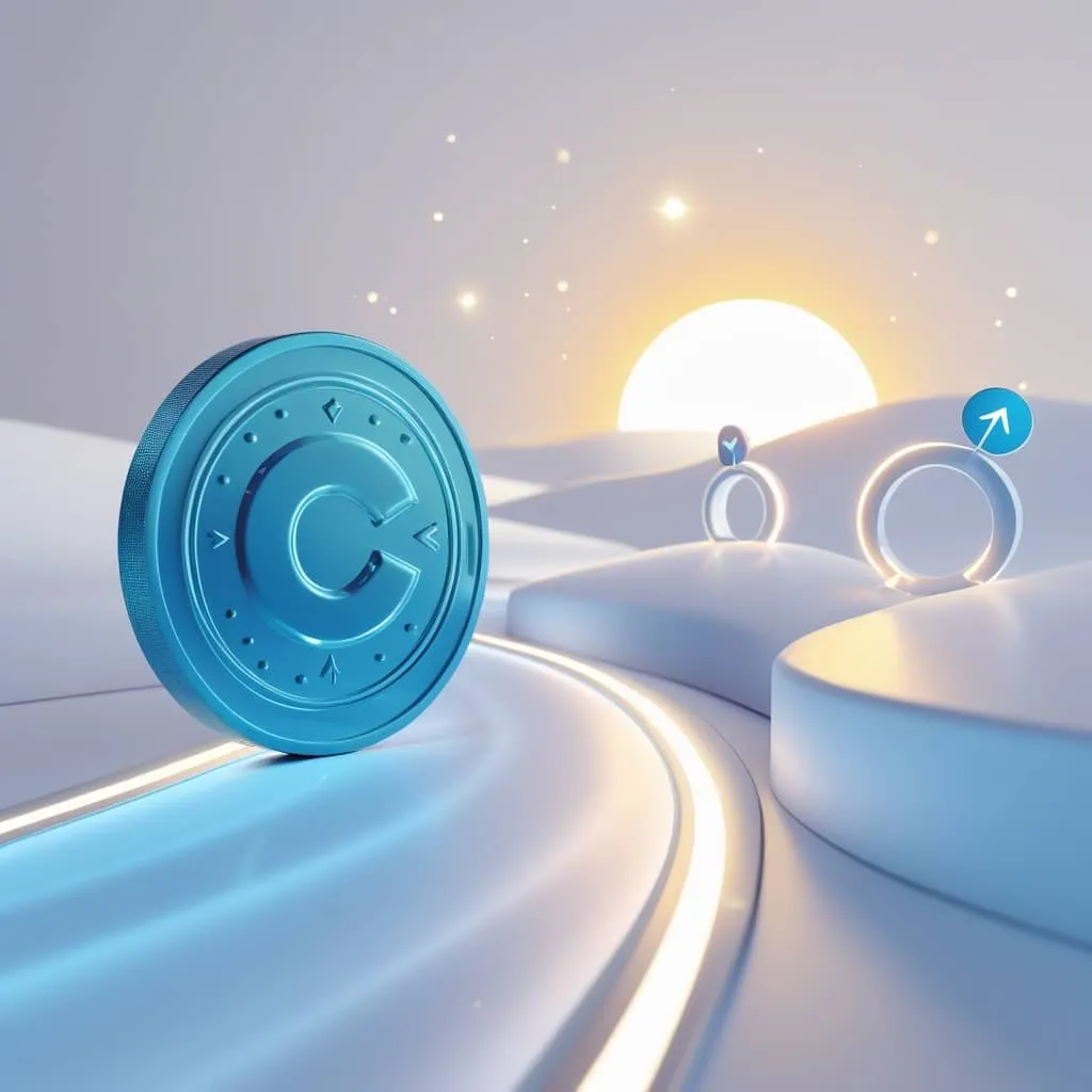 크로노스코인: 크로노스 2025 로드맵을 상징 (Cronos roadmap AI stablecoin bridge). 