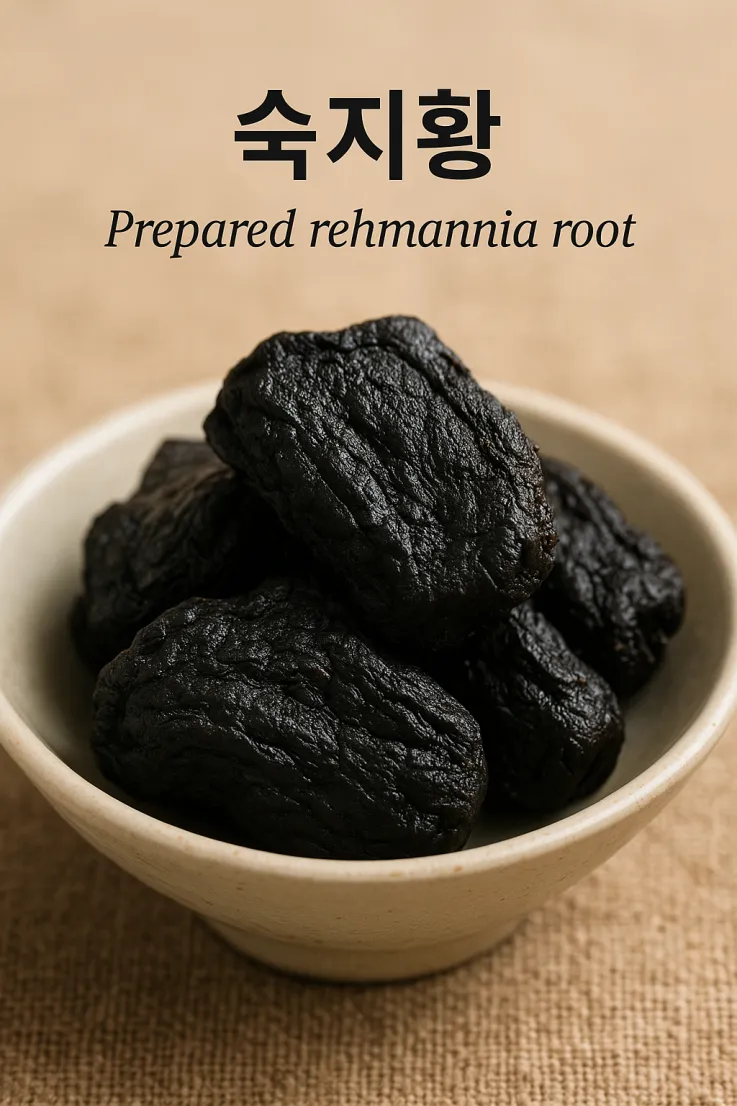 숙지황은 예로부터 피를 보강하고 기력을 북돋아 주는 귀한 약재로 알려졌습니다.
