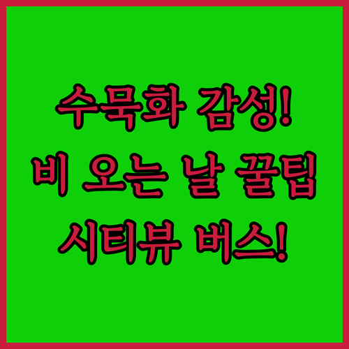 사쿠라지마 수묵화 같은 운치 비 오는..