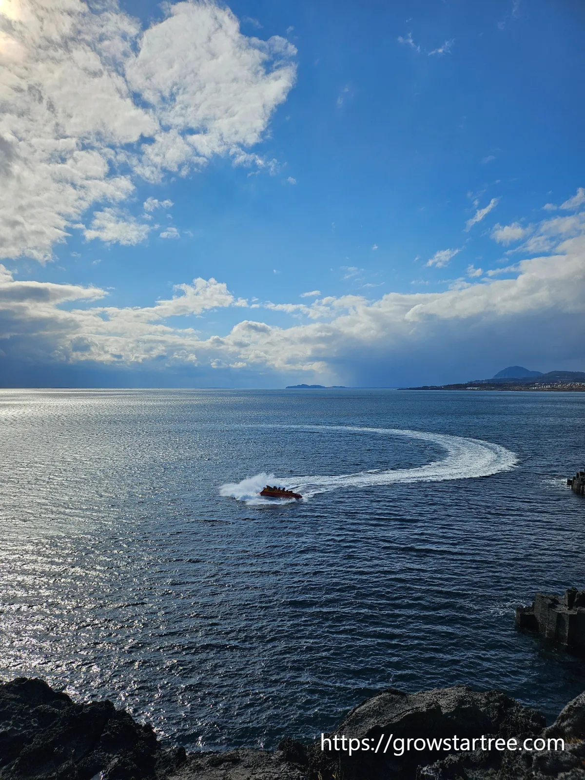 주상절리대 바다전경