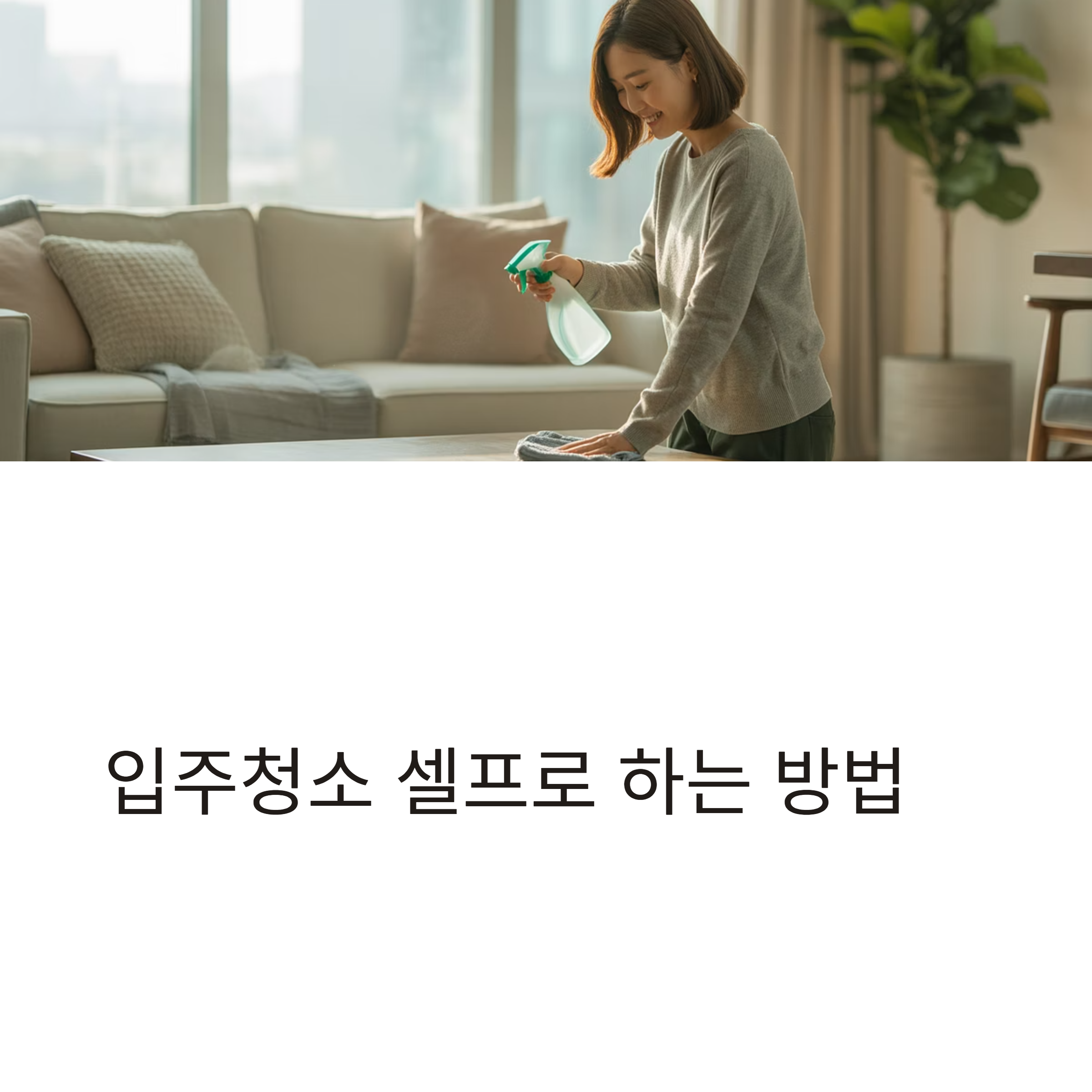 셀프 입주청소 방법 대표이미지
