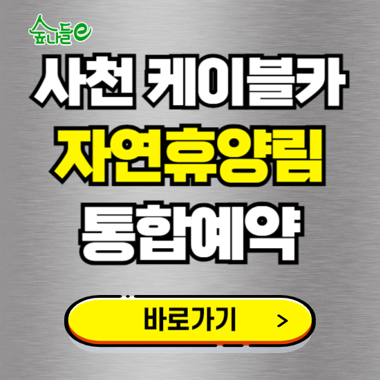 사천 케이블카 자연휴양림 온라인 예약하기 ❘ 숙소 야영장 캠핑장 실시간 예약 현황 보기 ❘ 경남 사천시