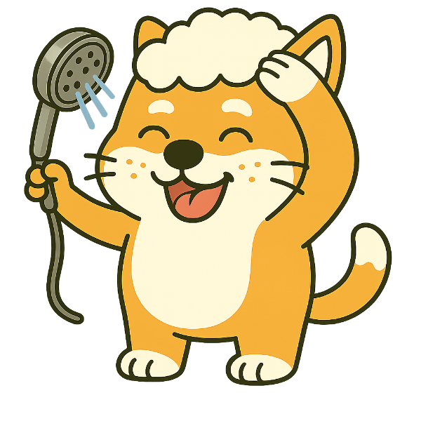 덕구의 머리 감기