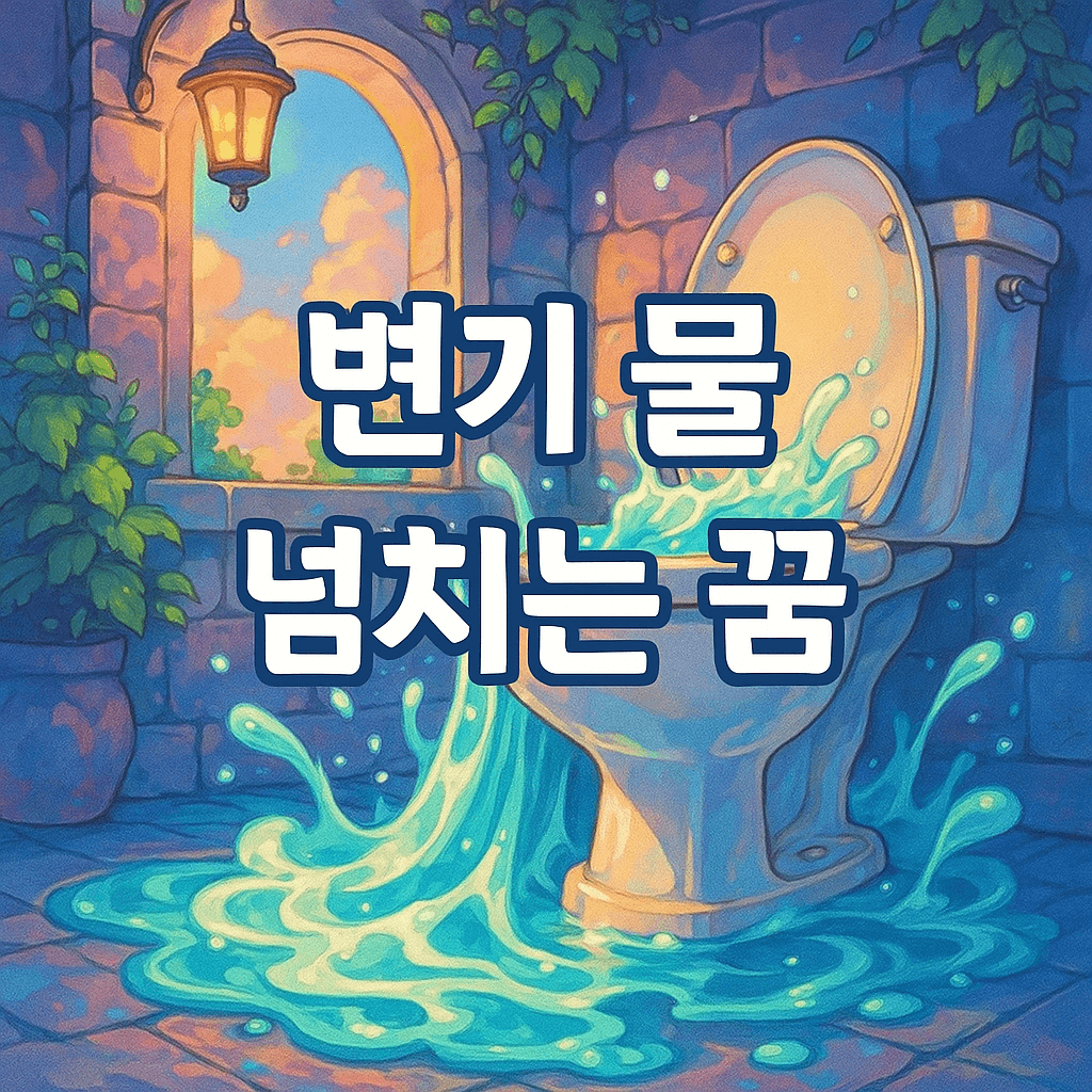 변기 물 넘치는 꿈 해몽