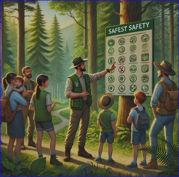 어린이 숲 교육 체험 시 부모 및 숲 안내자가 알아야 할 자연 체험 안전 수칙