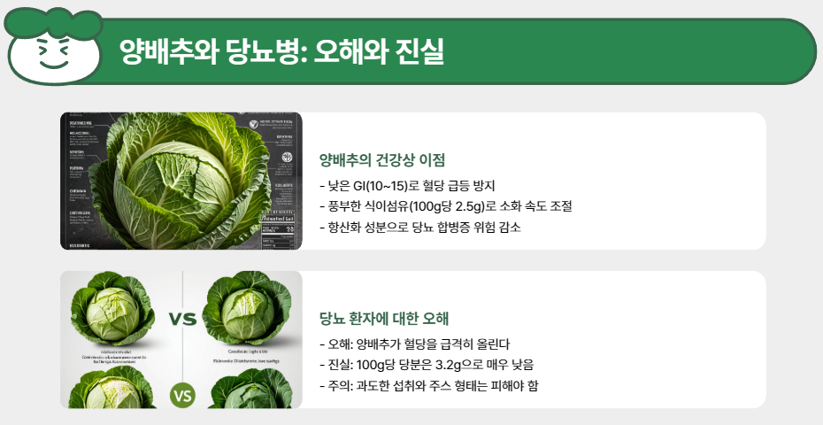 양배추와 당뇨병: 오해와 진실
