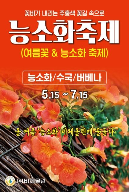 제주 한경면 가볼만한곳 능소화 여름꽃 비체올린 축제
