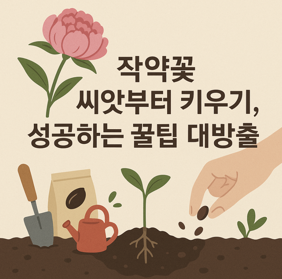 작약꽃 씨앗부터 키우기, 성공하는 꿀팁 대방출