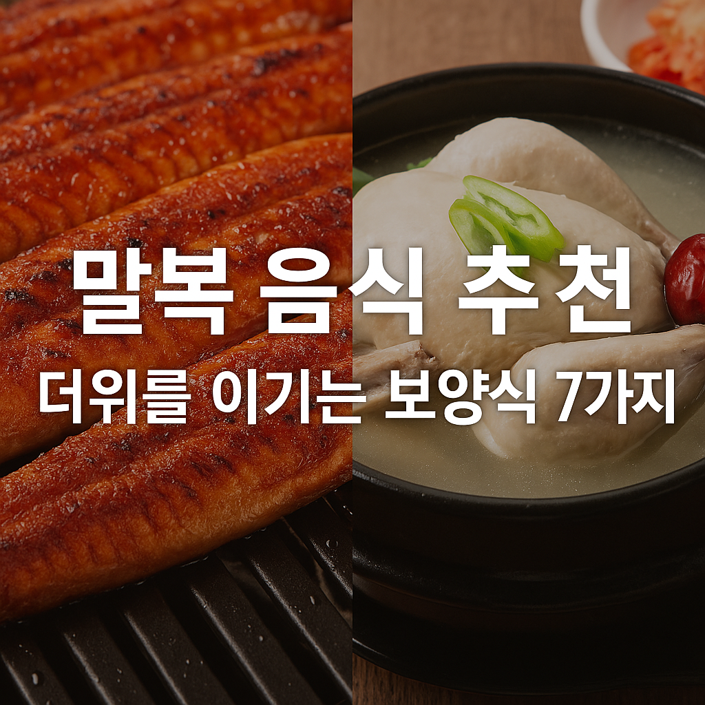 말복 음식 추천, 더위를 이기는 보양식 7가지 썸네일