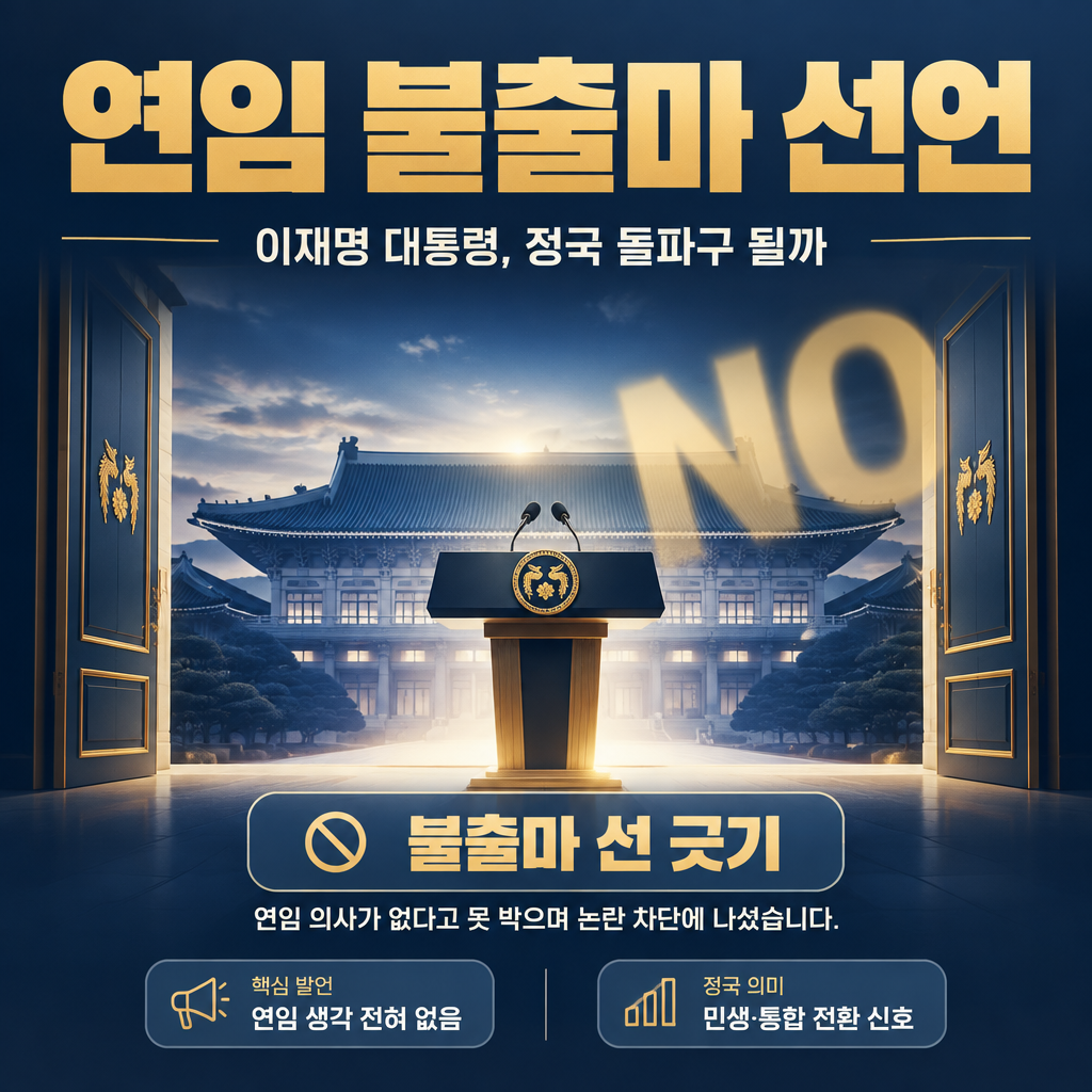 연임 불출마 선언