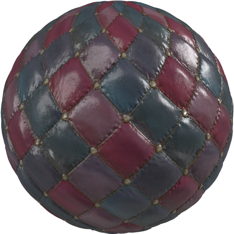 multicolored quilted leather texture