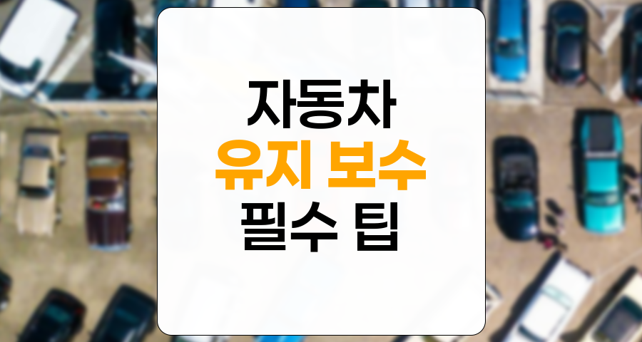 초보 운전자를 위한 자동차 유지 보수 필수 팁