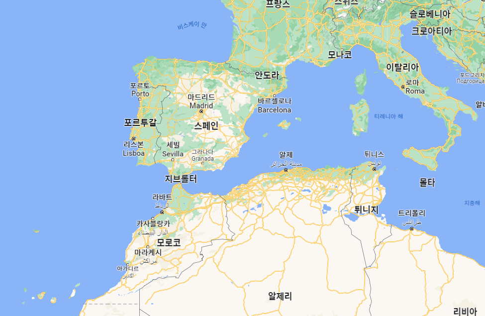 모로코 국가 위치