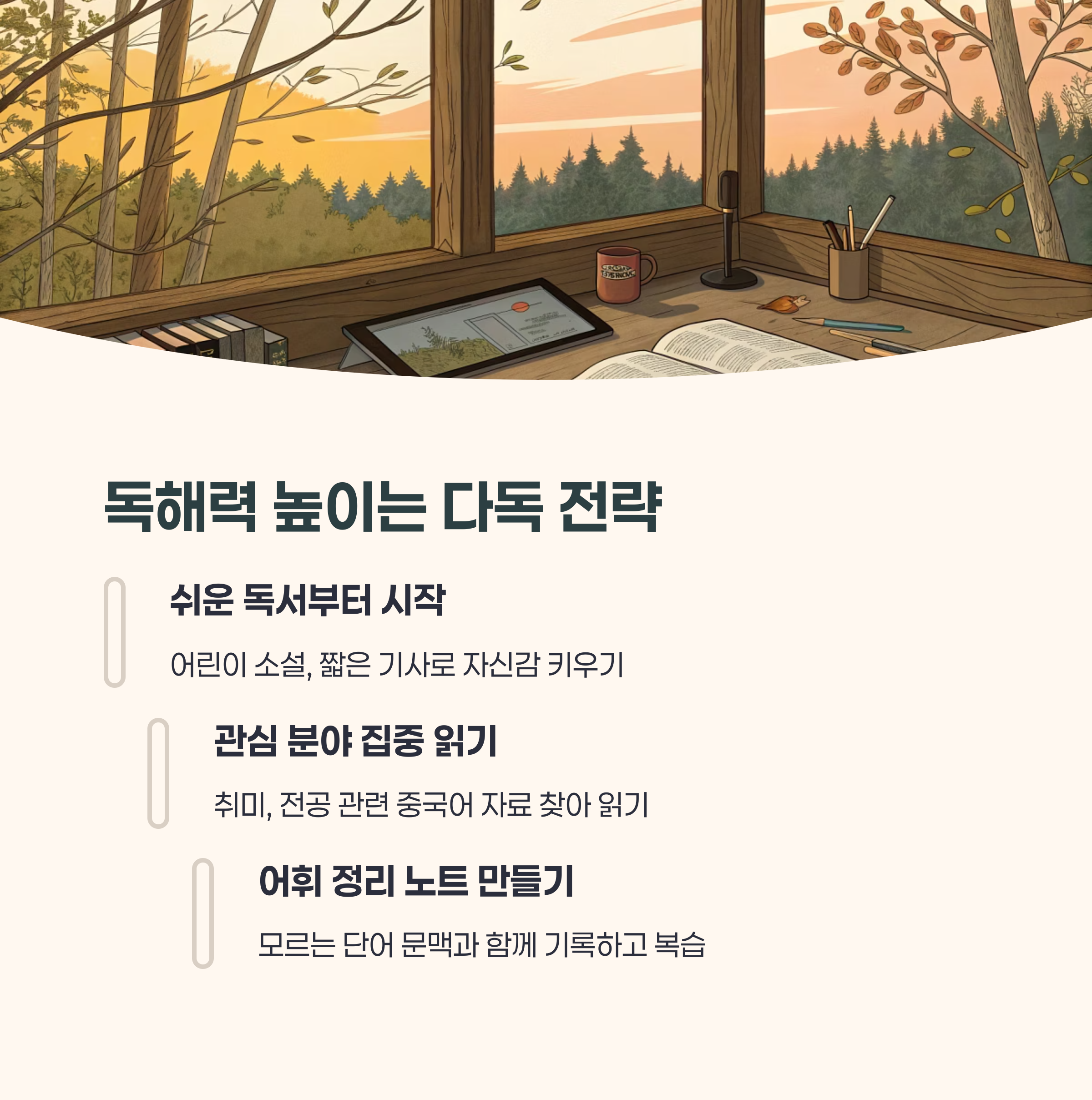 중국어 신문을 읽고 있는 사람의 손과 펼쳐진 신문