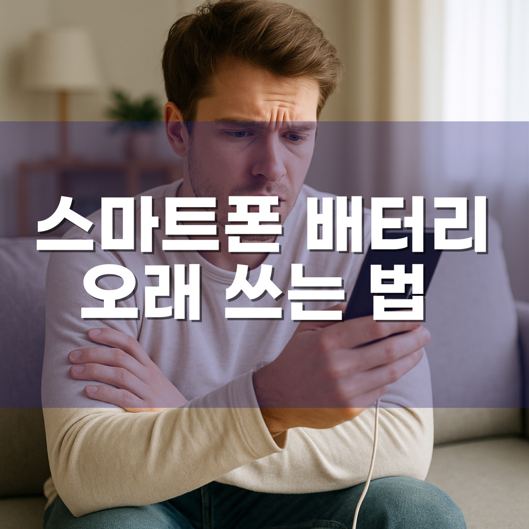 스마트폰 배터리 오래 쓰는 법 &ndash; 충전 습관과 설정 최적화