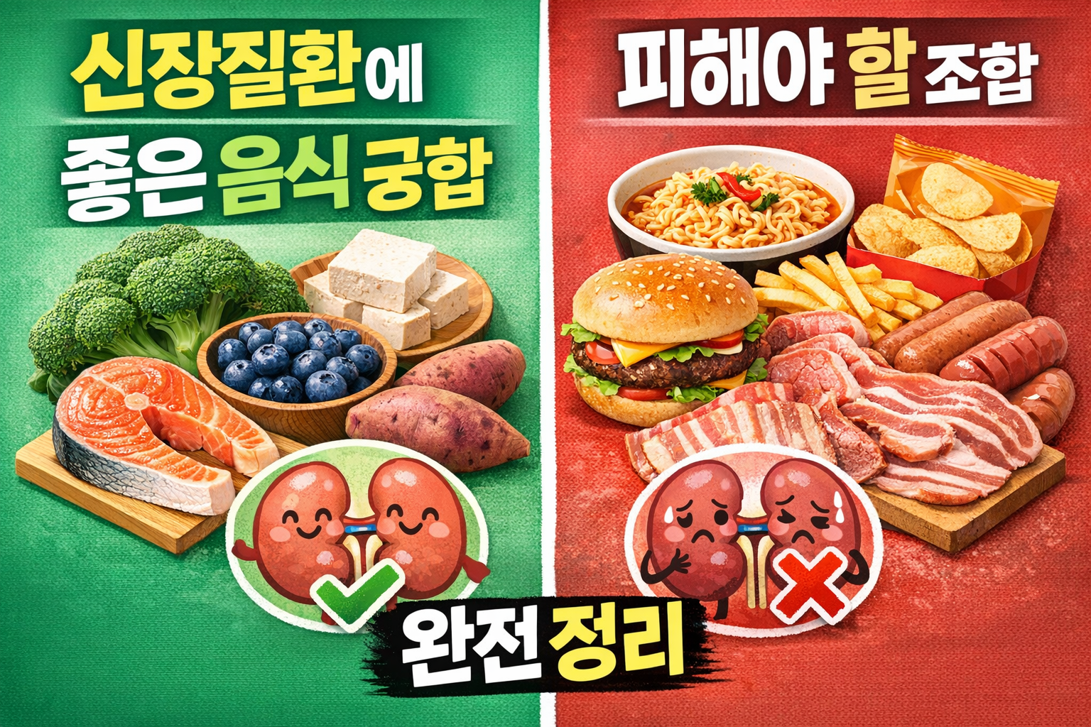 신장질환에 좋은 음식 궁합