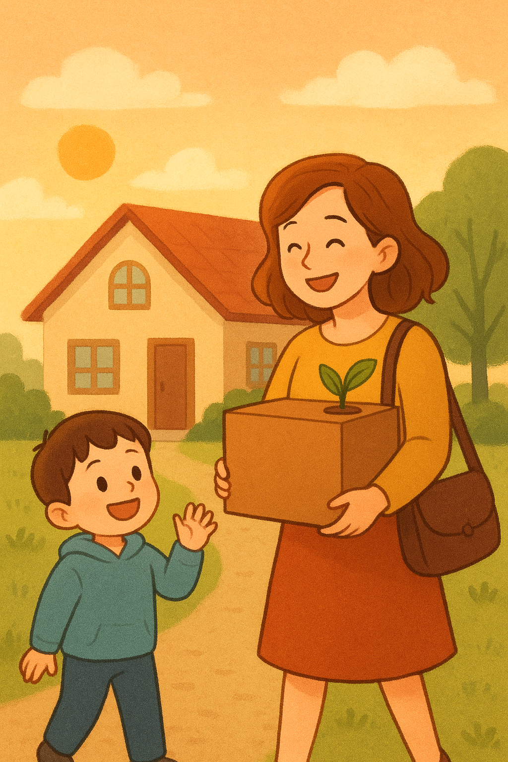 한부모 가정으로도 행복한 모습