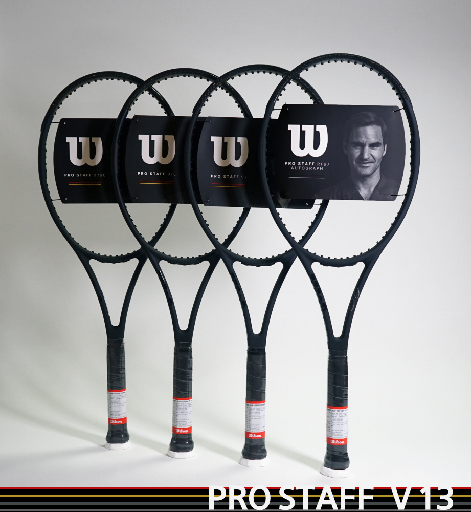 윌슨 프로스태프 실버 플래티넘 V13 RF97 97 97L 97UL 한정판 테니스 라켓
