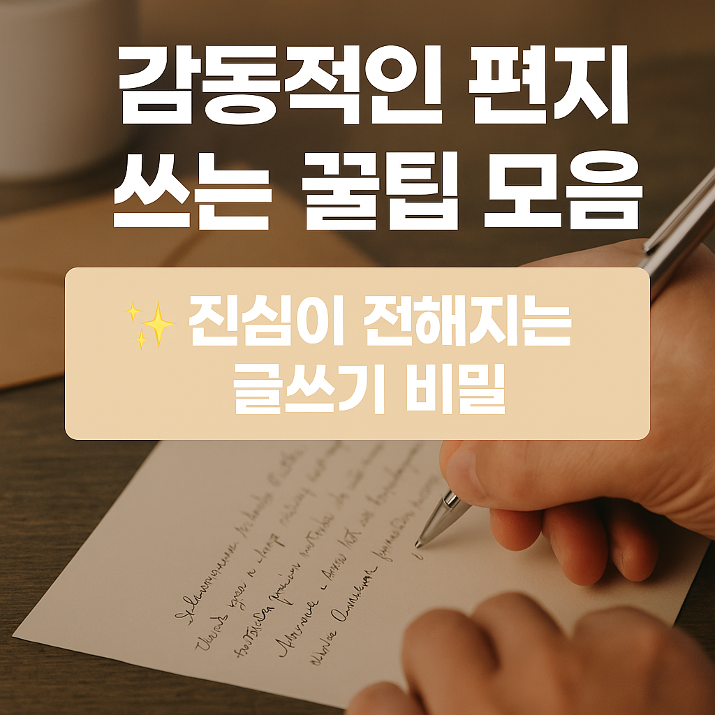 감동적인 편지 쓰는 법