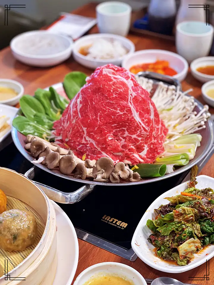 인천 부평역 샤브샤브집 꽃송이 굴림만두 전골 맛있으면 0칼로리 맛집 추천