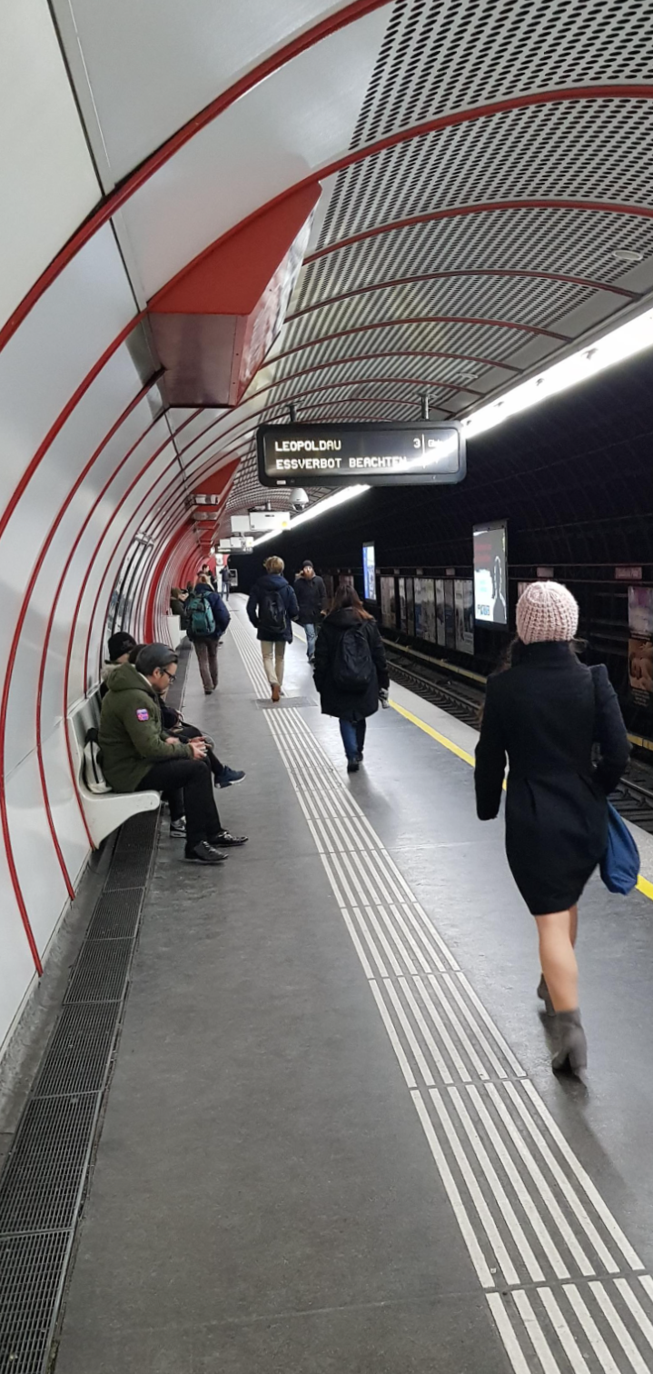 플랫폼 오스트리아 빈 지하철 플랫폼