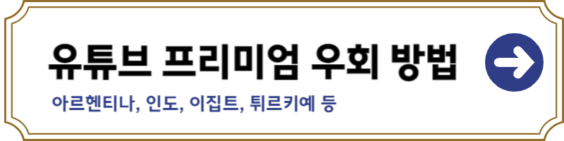 유튜브 프리미엄 가격 우회