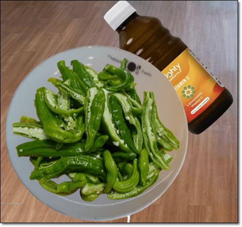 고추와 리포좀 비타민 C