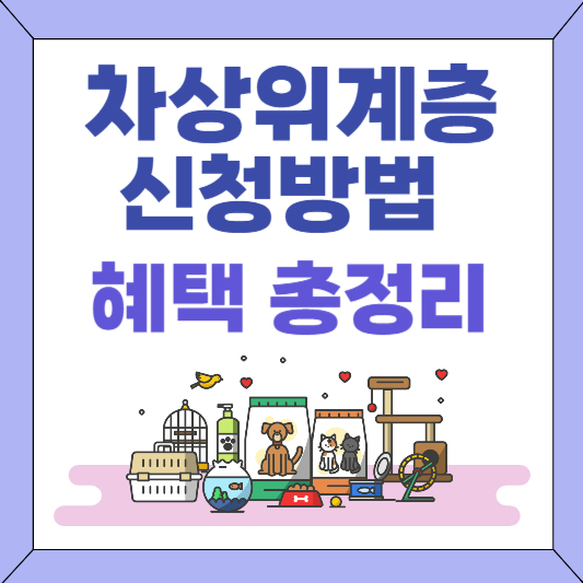 차상위계층 신청 기준과 혜택 총정리