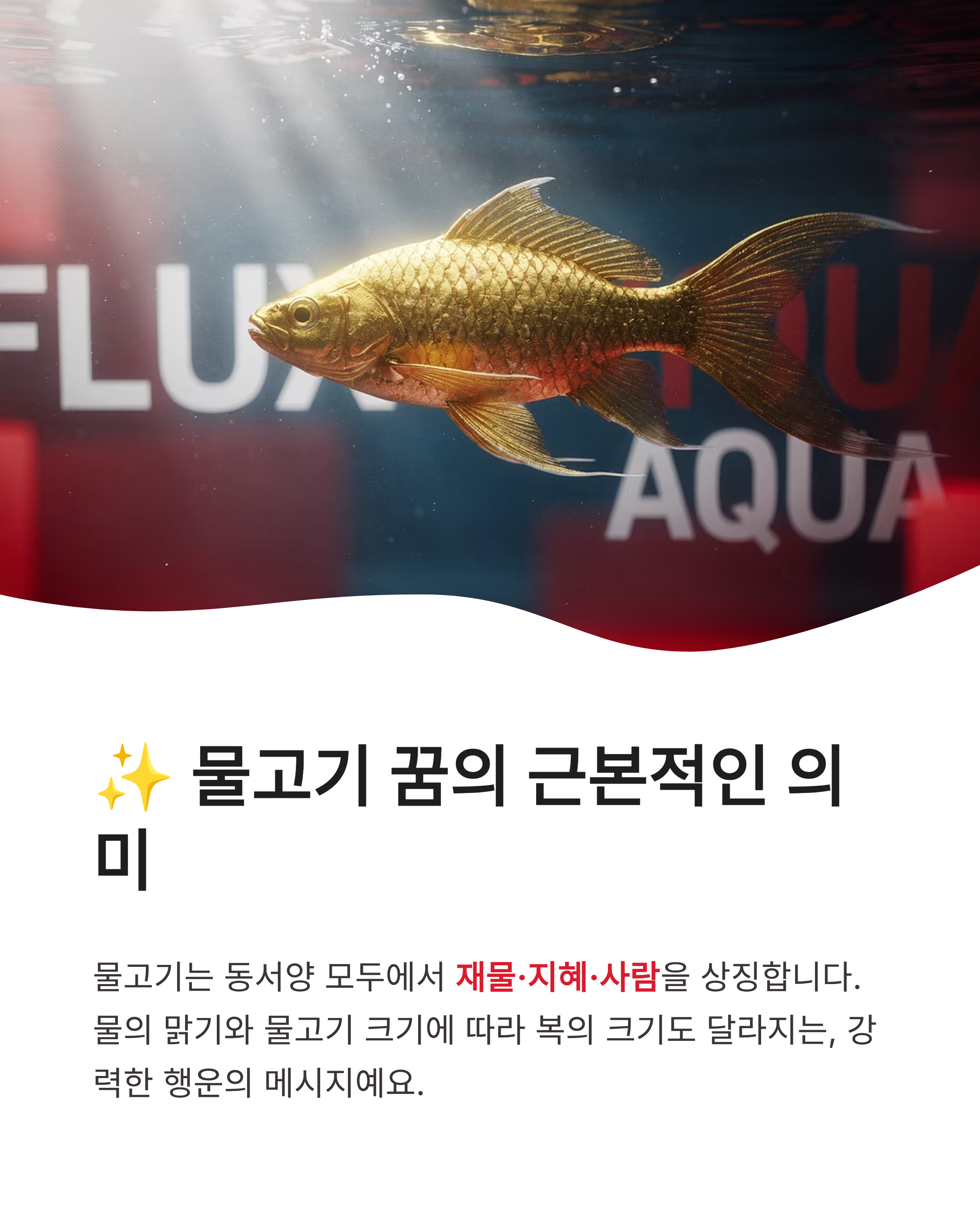 물고기 꿈 해몽 ❘ 잉어 잡는 큰 물고기 낚시하는 꿈, 태몽부터 재물운까지 대박 징조 완벽 풀이!