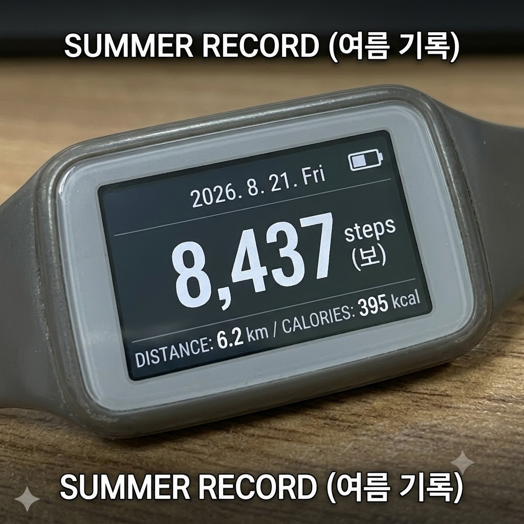 8월 21 퇴근 무렵 만보기