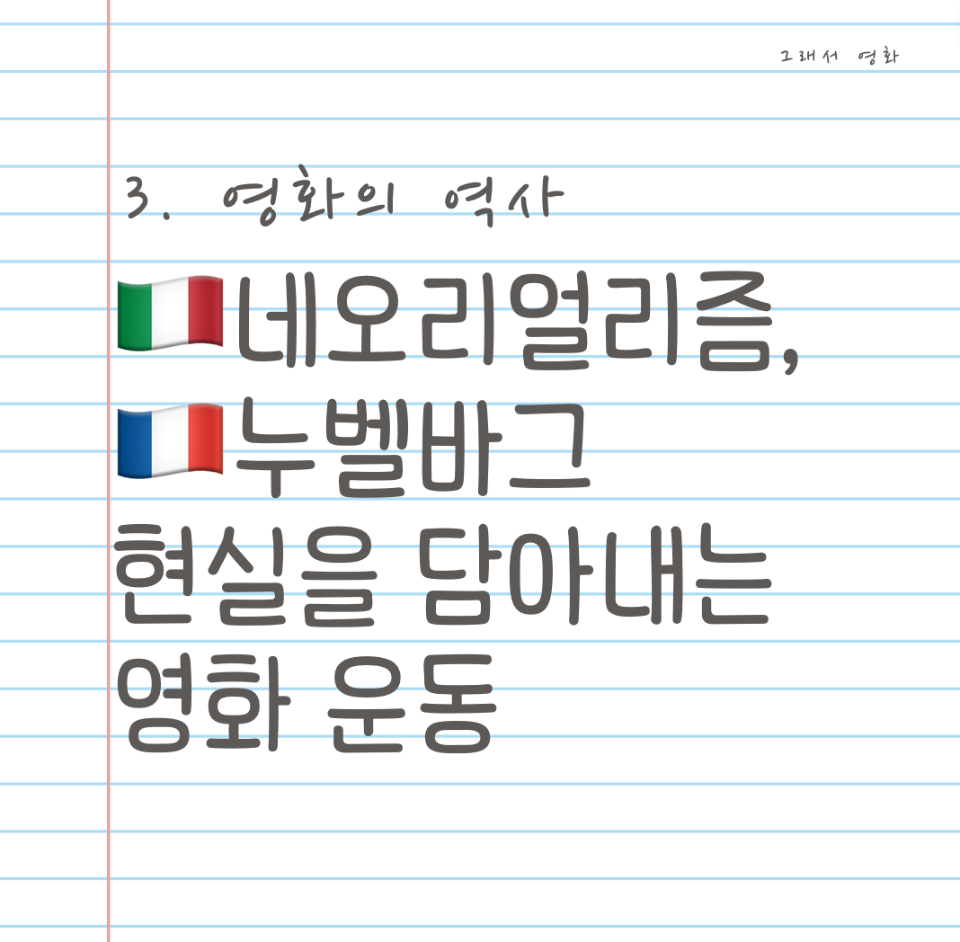 영화의 역사 네오리얼리즘, 누벨바그