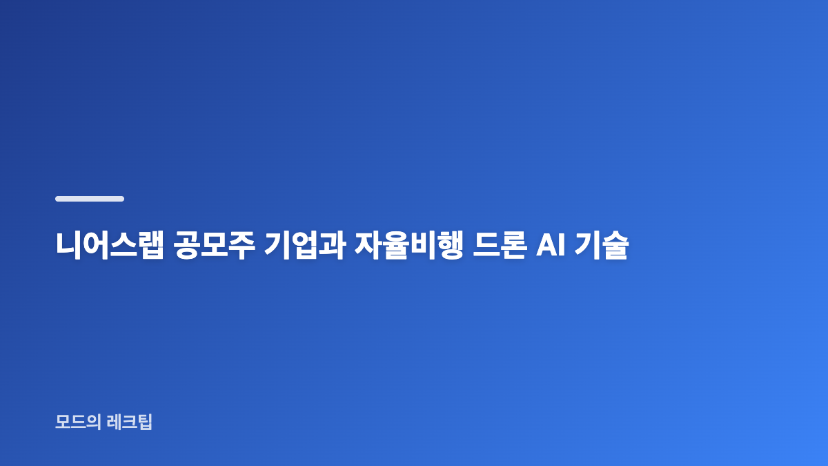 니어스랩 공모주 청약 일정&middot;공모가 핵심 정리