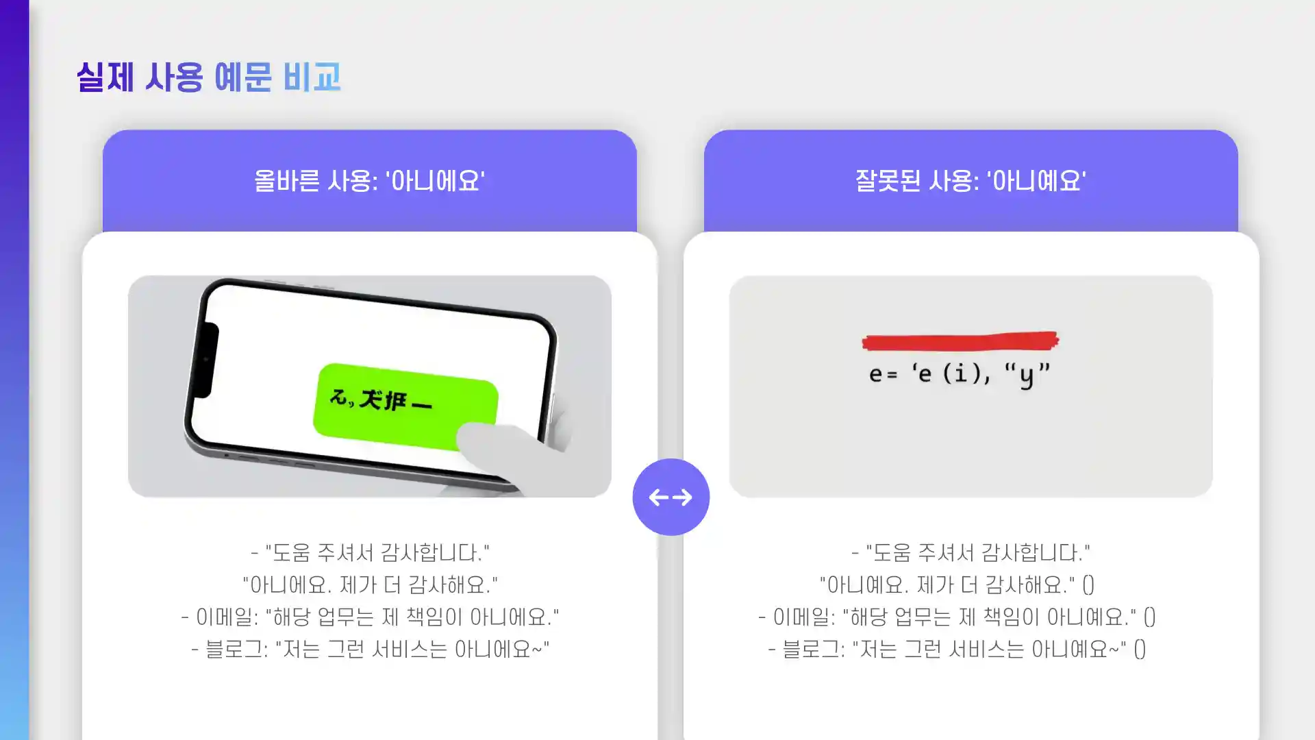 아니에요 아니예요