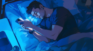 스마트폰 사용이 수면 리듬에 미치는 영향