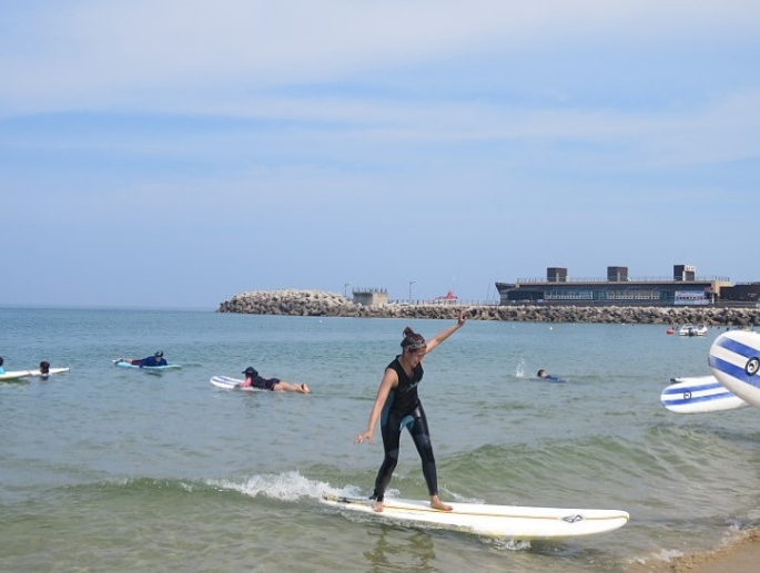 대진해수욕장-서핑