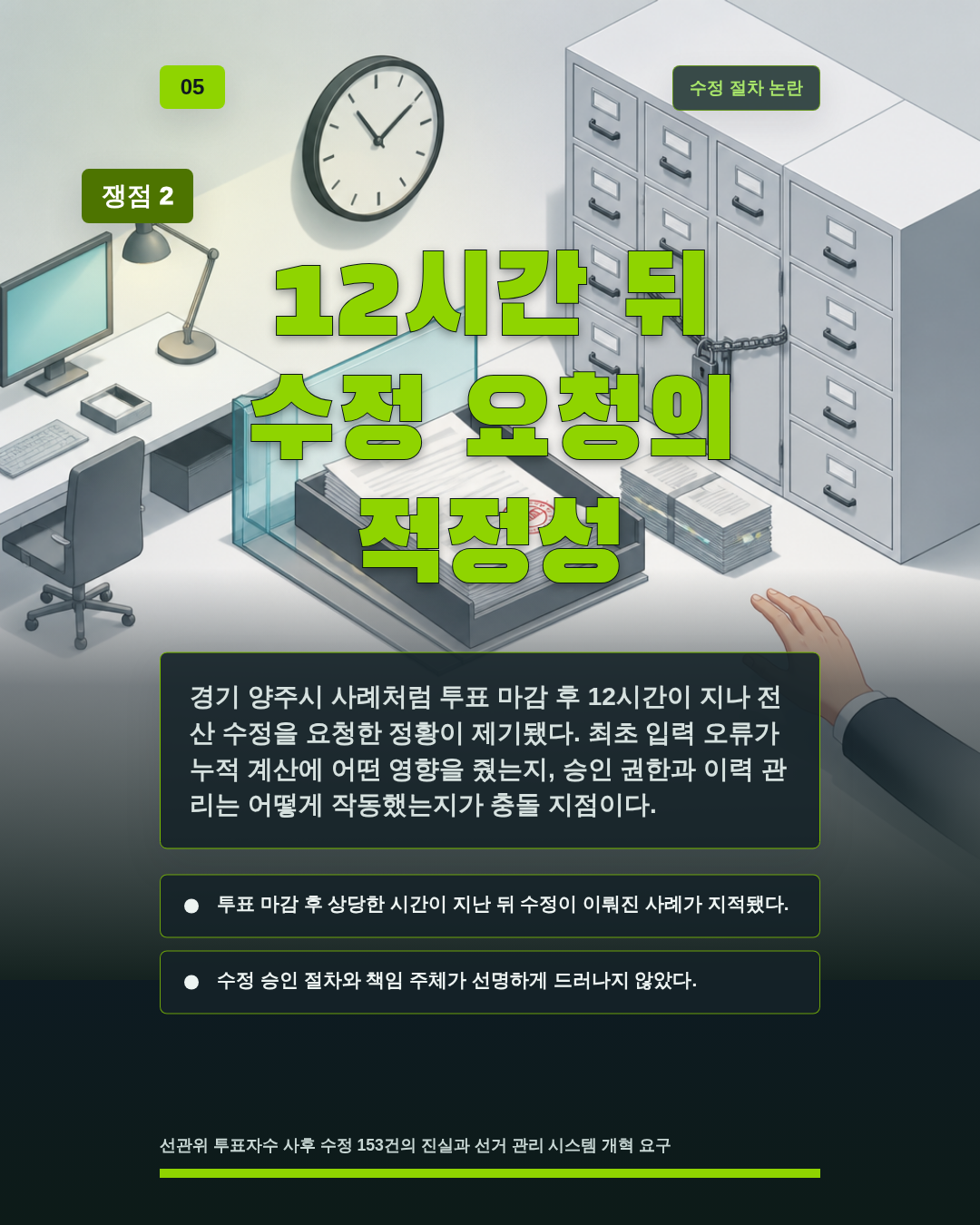 12시간 뒤 수정 요청의 적정성