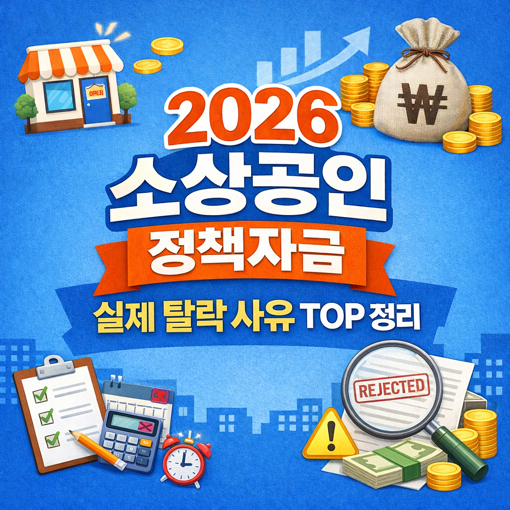 2026 소상공인 정책자금: 왜 나는 부결됐을까 (실제 탈락 사유 TOP 정리)