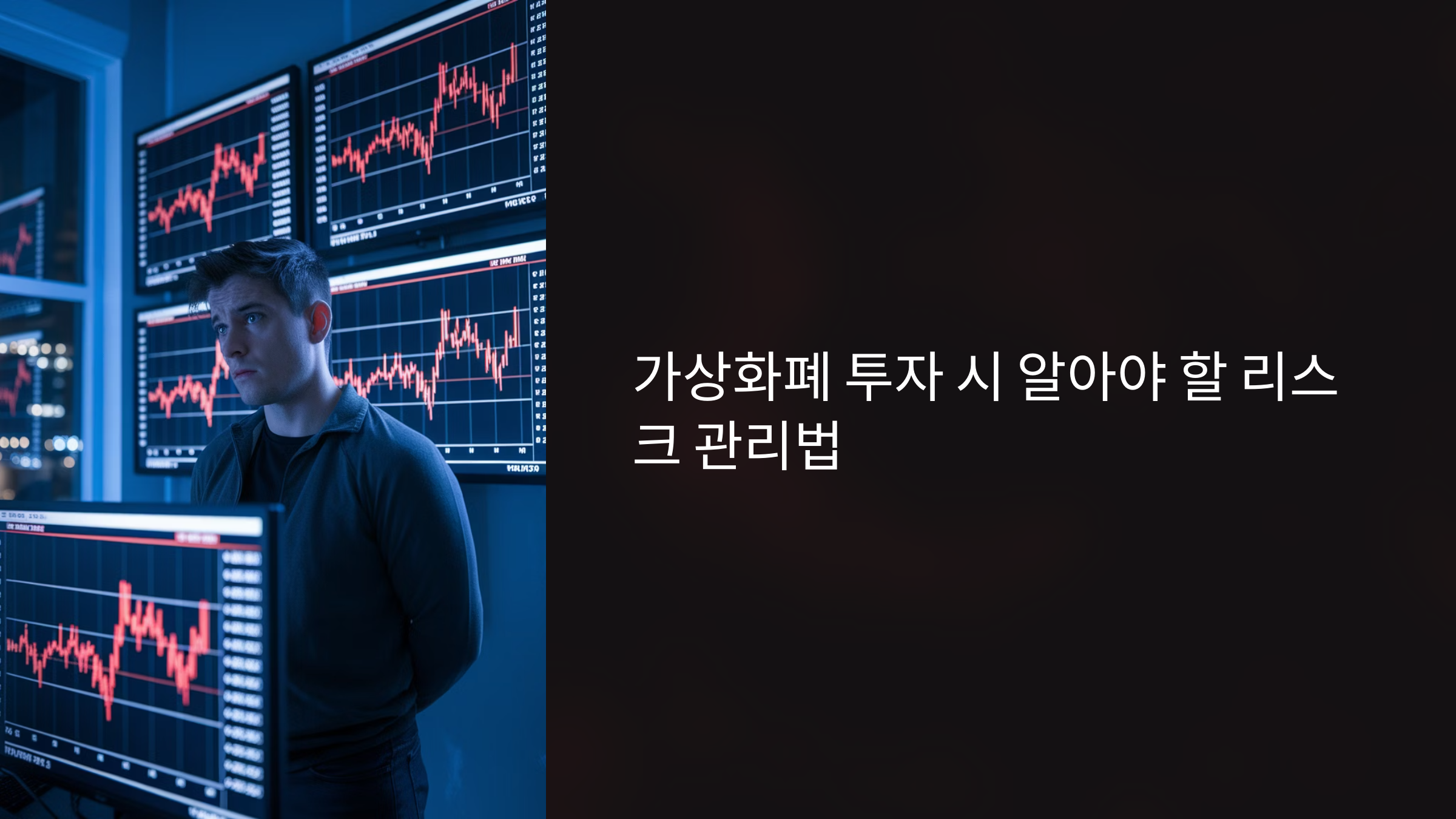 가상화폐투자시 알아아할 리스크 관리법