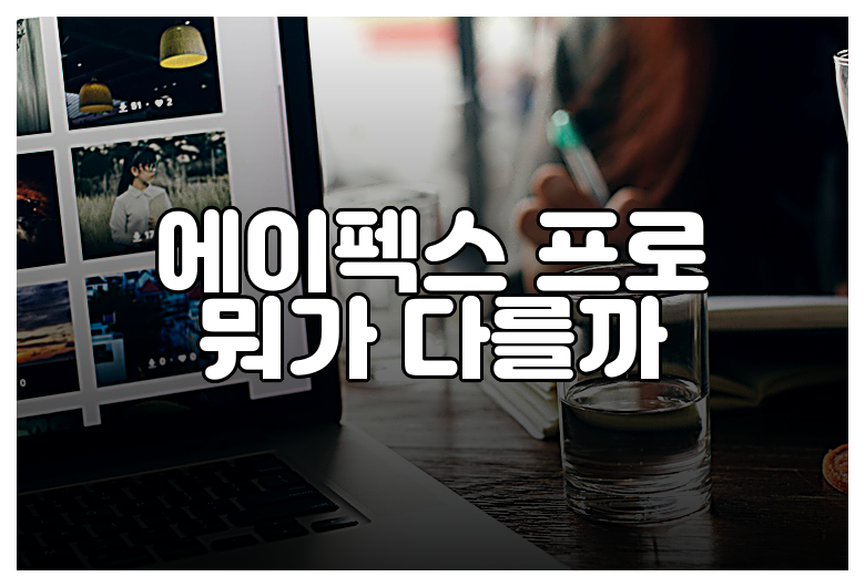 에이펙스 프로 뭐가 다를까
