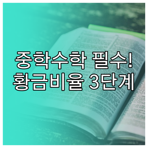 중학생 수학 예습 복습 황금 비율과 ..