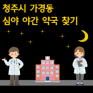 청주시 가경동 심야 야간 약국 찾기