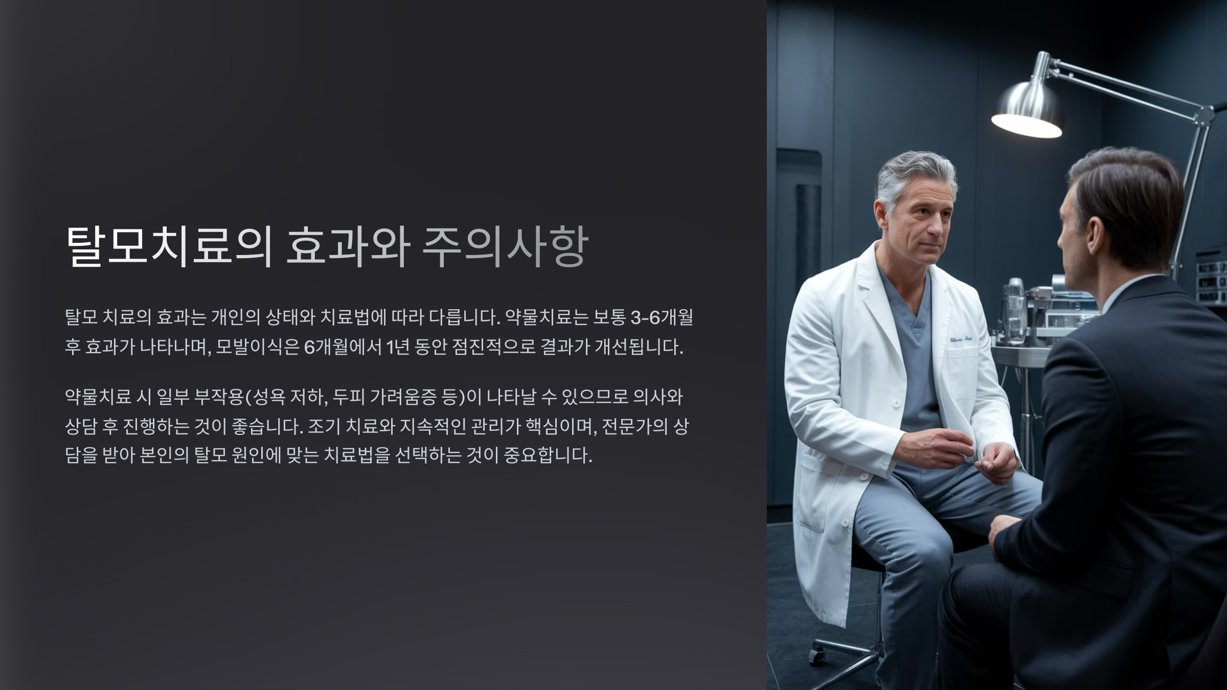 탈모 치료 방법