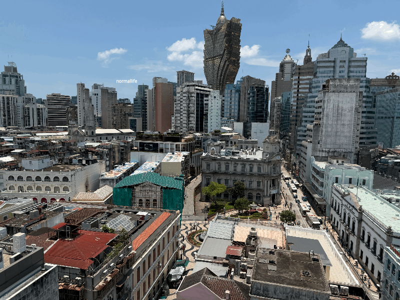 호텔 센트럴 마카오와 세나도 광장