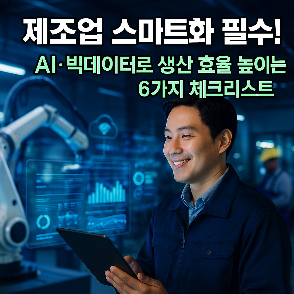 스마트 제조공장에서 홀로그램 데이터를 확인하는 엔지니어