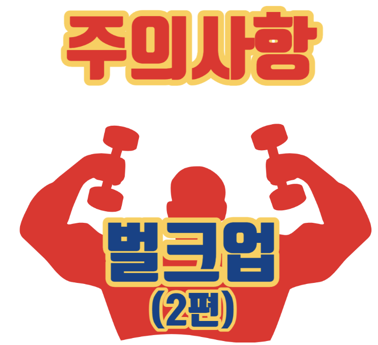 벌크업-주의사항