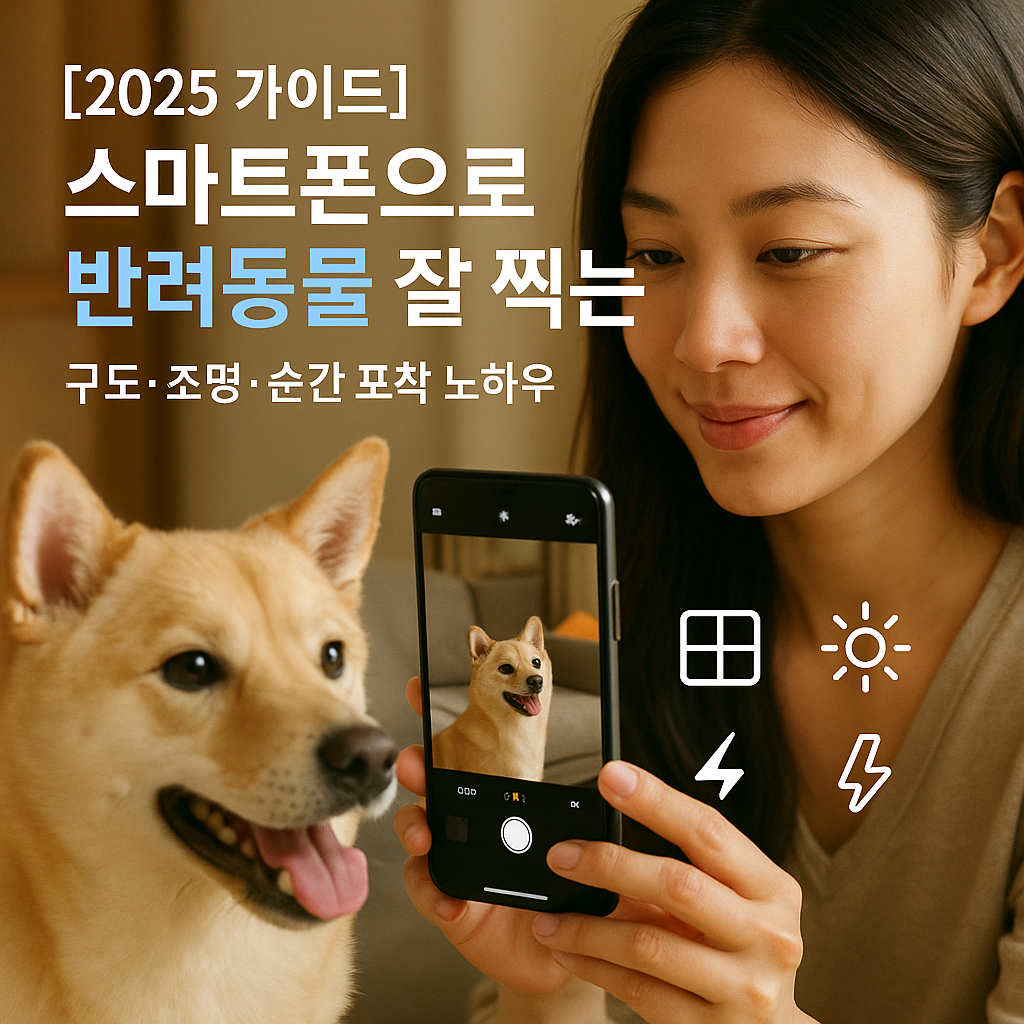 스마트폰으로 반려동물 잘 찍는 법 2025 | 구도·조명·순간 포착 노하우