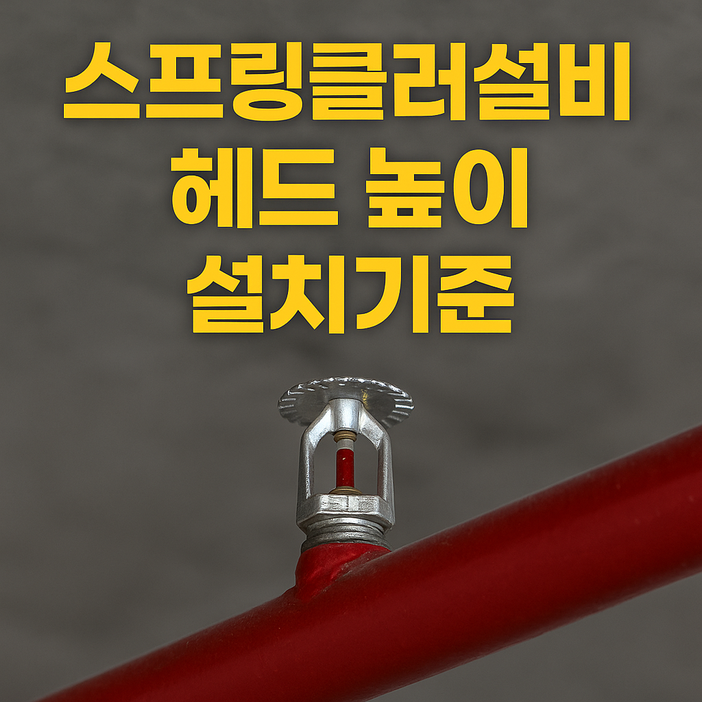 스프링클러설비 헤드 높이 설치기준
