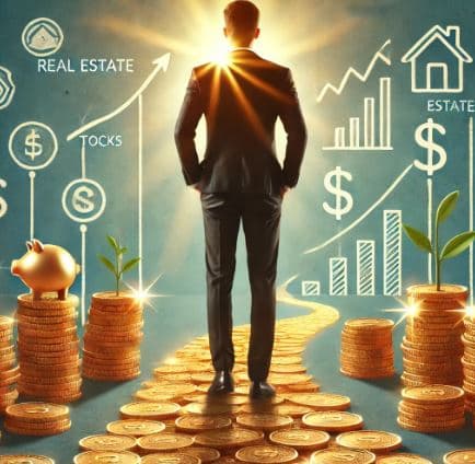 부자들의 사고방식을 시각적으로 표현한 이미지